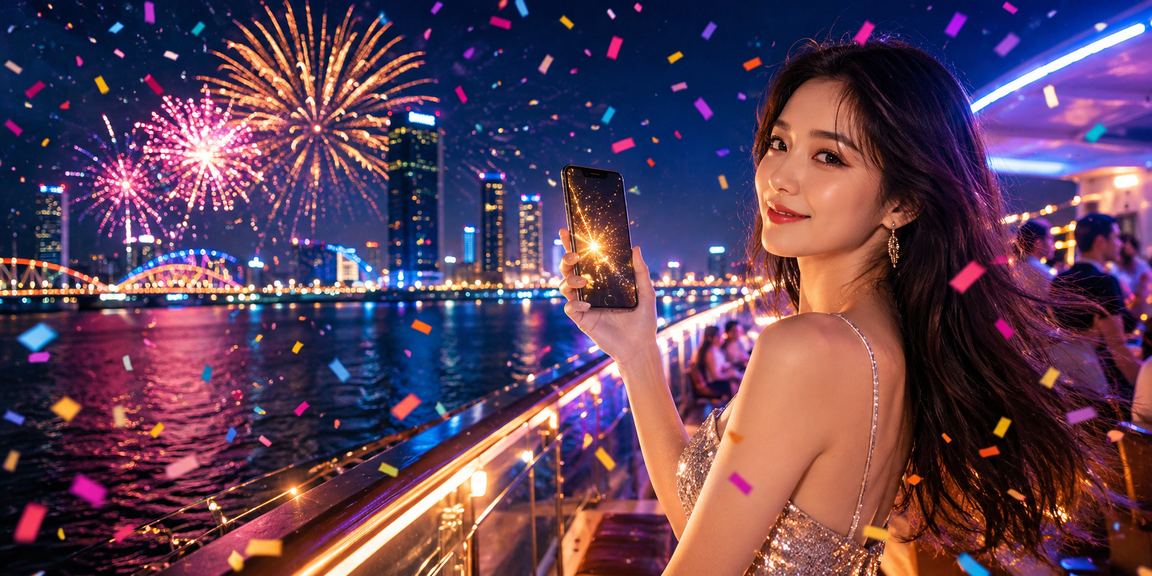 Người chơi tại Đà Nẵng tham gia casino di động trong lễ hội sôi động