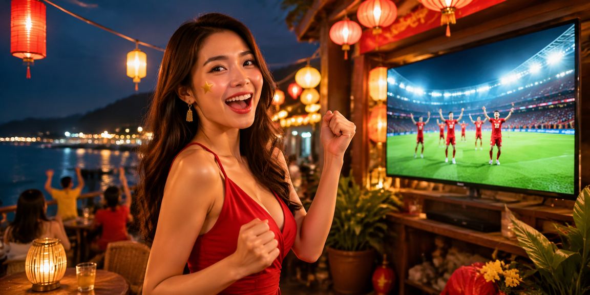 Người dùng tại chợ đêm Phú Quốc trải nghiệm ứng dụng casino trực tuyến trên điện thoại